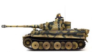 rc tiger 1 tank groen camouflage ir battle tank