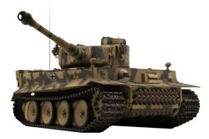 rc tiger 1 tank groen camouflage ir battle tank