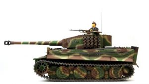 tiger 1 late version model rc tank bos camouflage