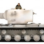 kv-2 winter camouflage rc tank