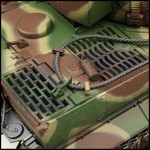 tiger 1 late version model rc tank bos camouflage