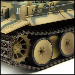rc tiger 1 tank groen camouflage ir battle tank