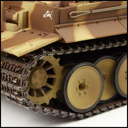 tiger 1 early production bruin rc tank infrarood panzer