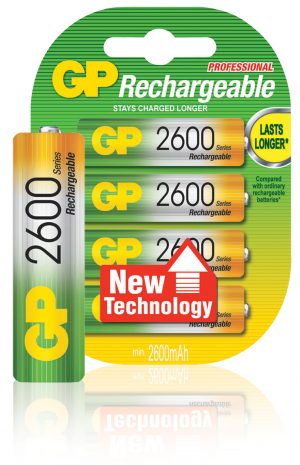 GP AA/LR6 Oplaadbare Batterijen 2600 mAh (4 stuks)