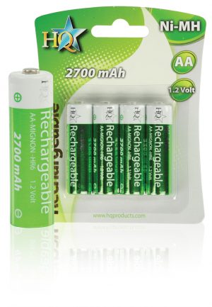 HQ AA/LR6 Oplaadbare Batterijen 2700 mAh (4 stuks)